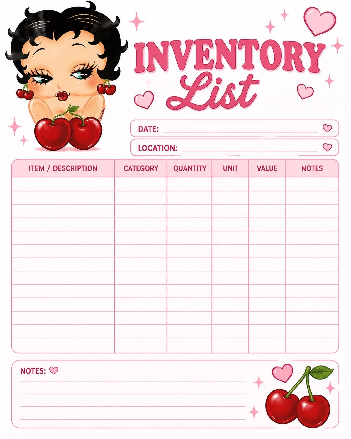 Inventory List